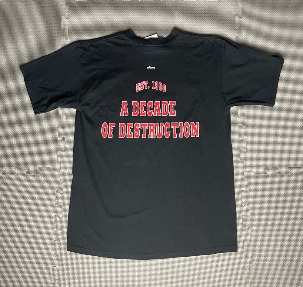 Vintage WWF Deadman Inc. A Decade of Destruction T-Shirt Size Large